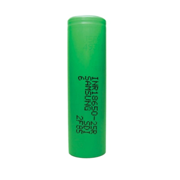Samsung 25R 18650 2500mAh 20A Li-Ion Battery (Flat Top)